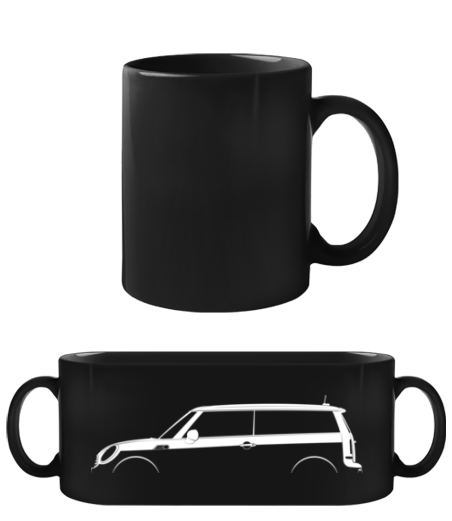 'Mini Cooper Clubman (R55)' Silhouette · Tasse Noire