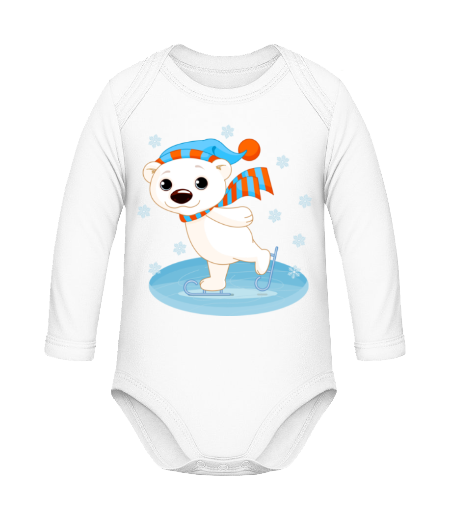 Ours Sur La Glace · Body coton bio manches longues Bébé