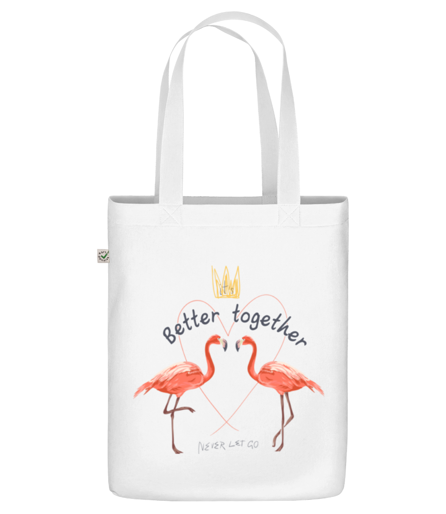 Better Together Flamingos · Sac en toile bio