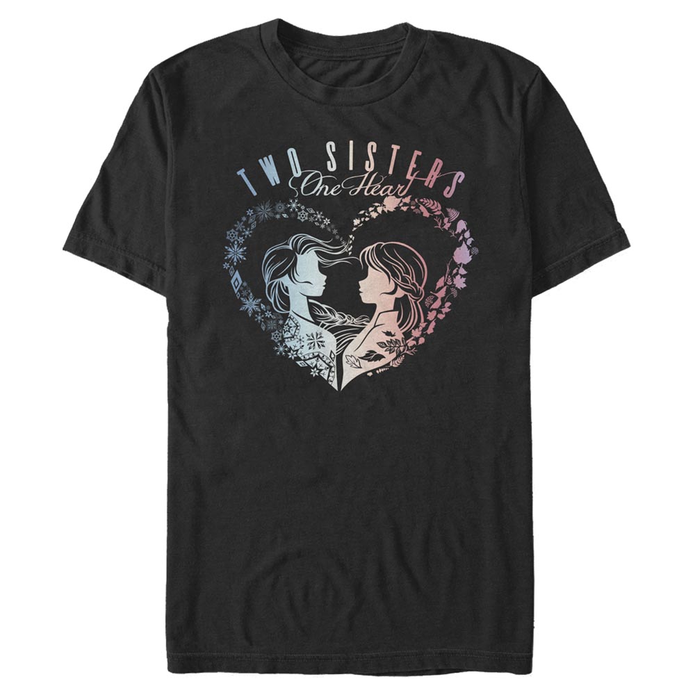 Disney - La Reine des neiges - Elsa & Anna Two Sisters One Heart - Homme T-shirt