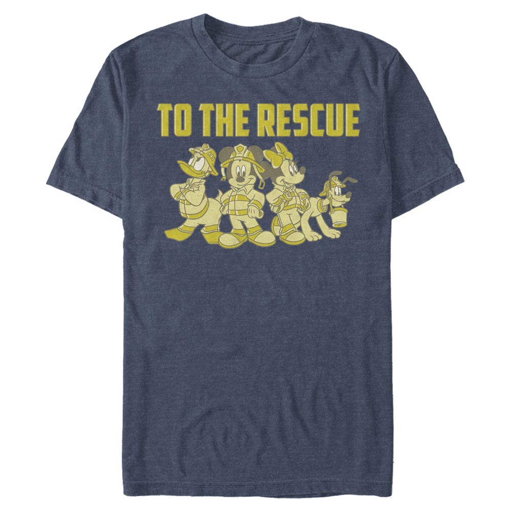 Disney - Mickey Mouse - Photo de groupe Thanks Firefighters - Homme T-shirt