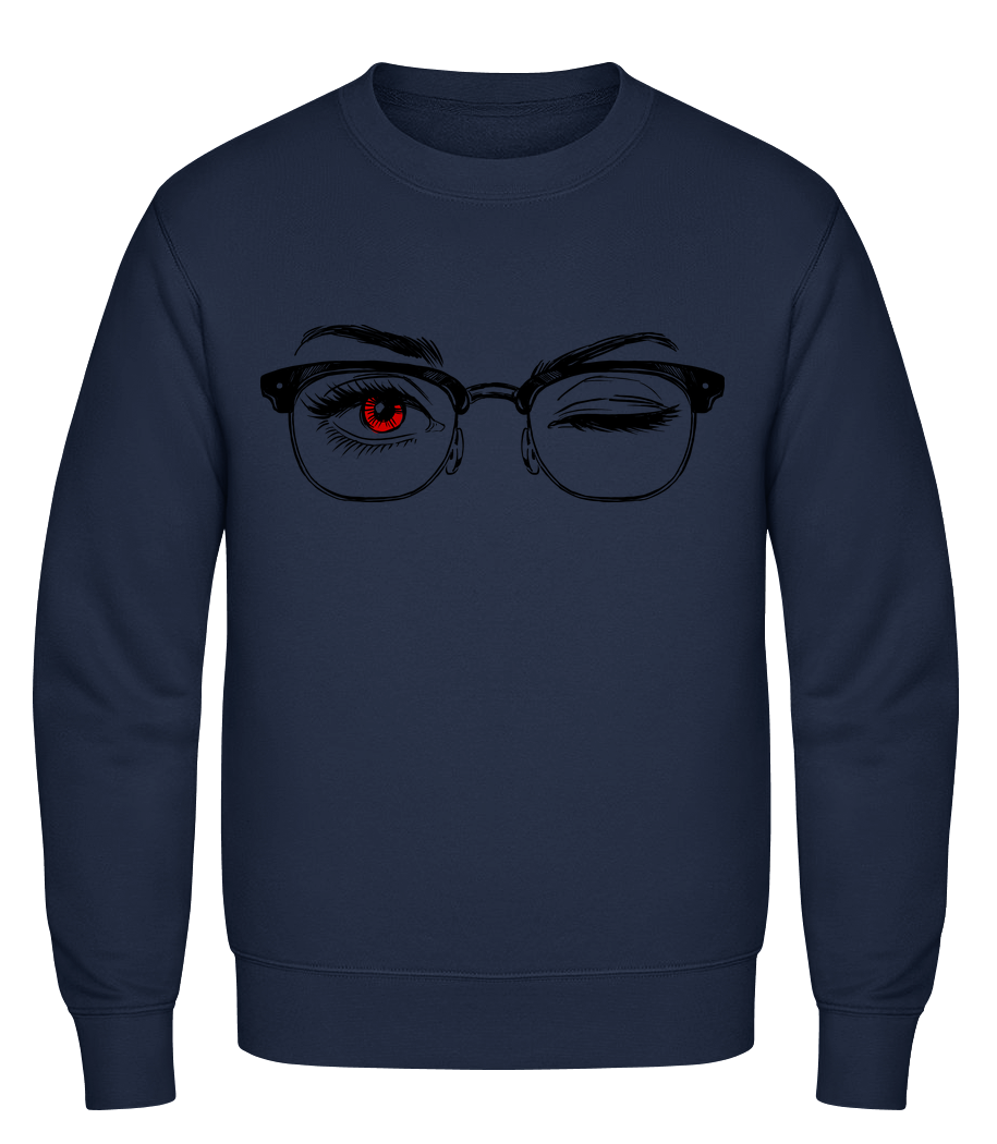 Hipster Yeux Rouge · Sweatshirt Homme