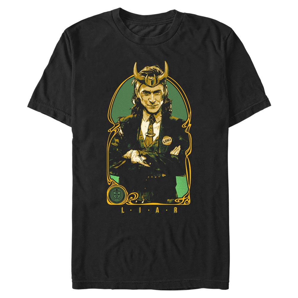 Marvel - Loki - Loki Liar - Pánske Tričko - Čierna - Predné
