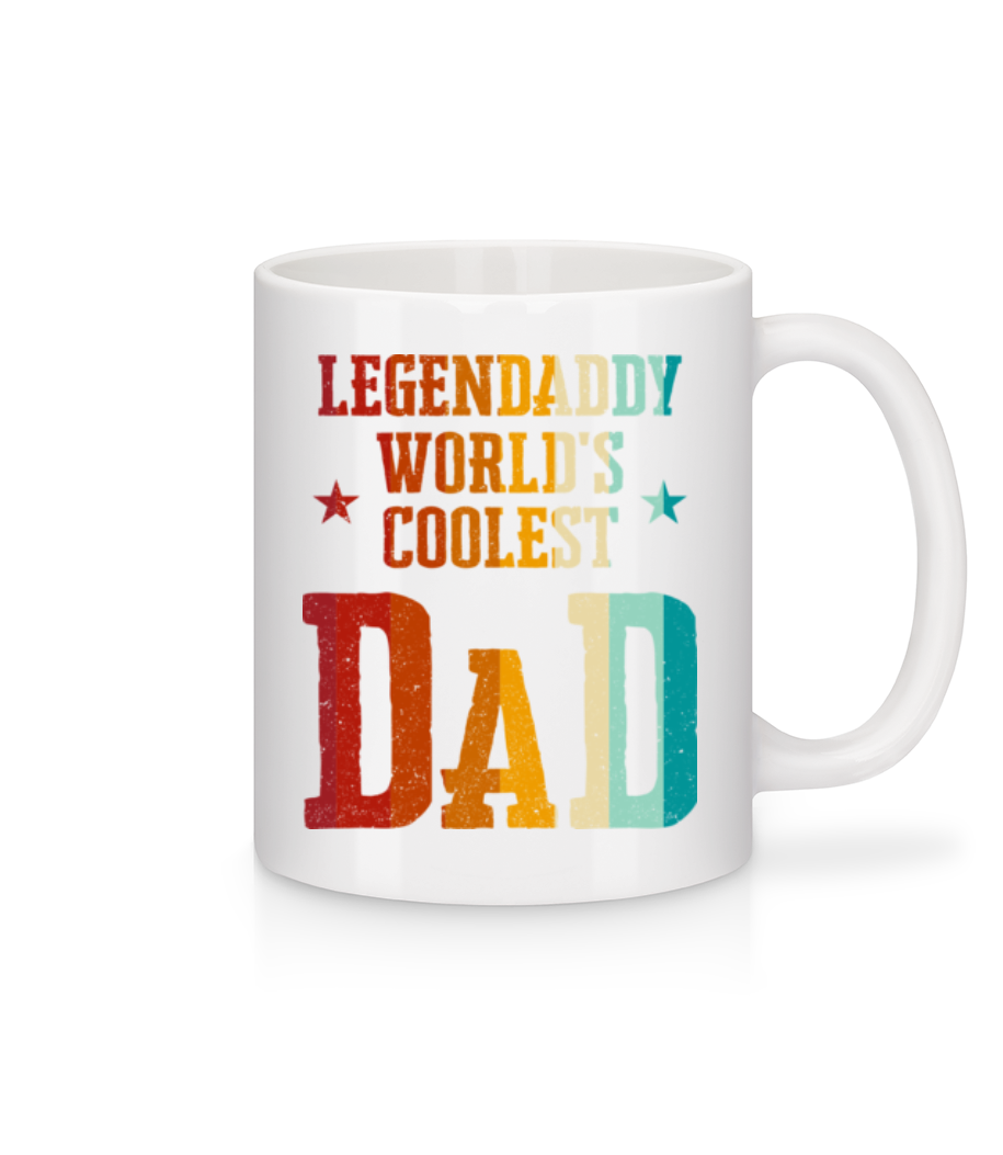 Aperçu: Worlds Coolest Dad - Mug en céramique blanc - Blanc - Devant