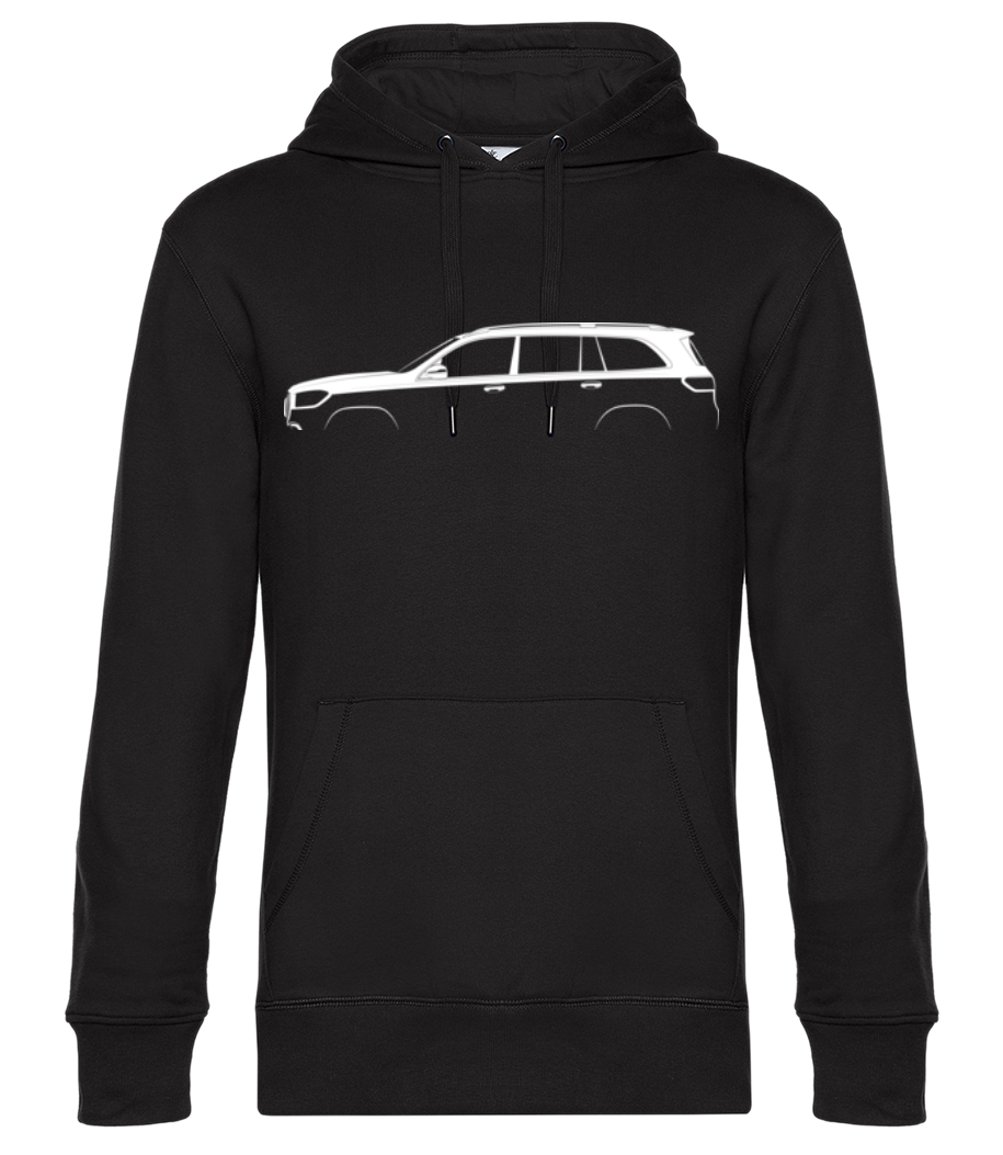 Aperçu: 'Mercedes-Benz GLS AMG X167' Silhouette - Sweat à capuche premium Unisexe - Noir - Devant