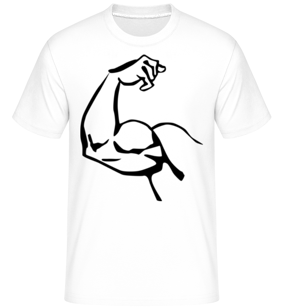 Muscles - Noire/Blanc ·  T-Shirt Shirtinator homme