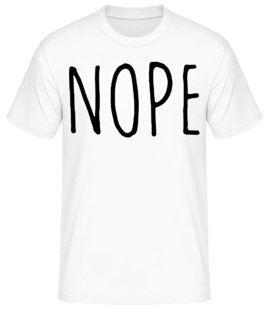Nope - T-shirt standard Homme - Blanc - Devant
