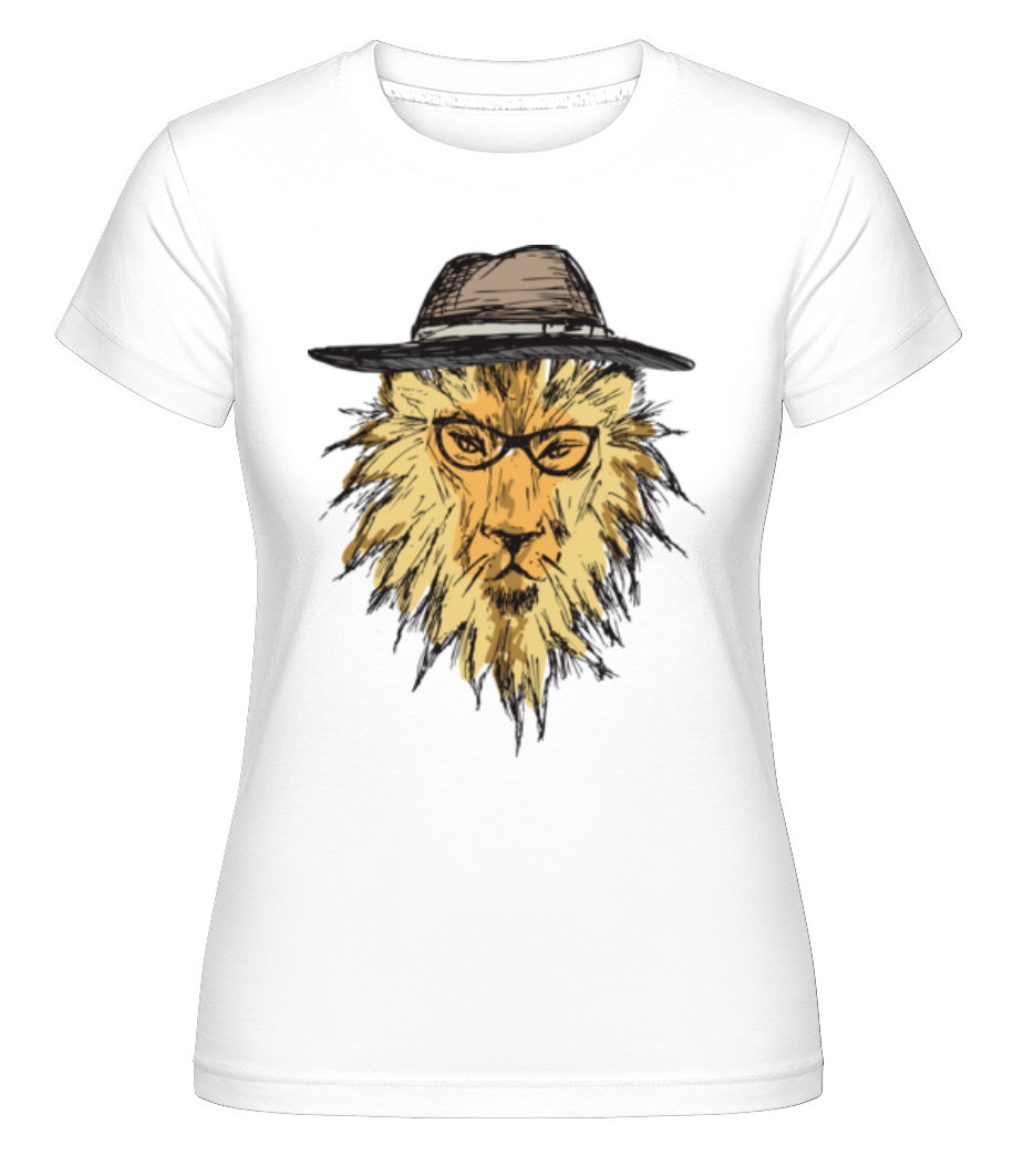 Hipster Lion Avec Chapeau ·  T-shirt Shirtinator femme