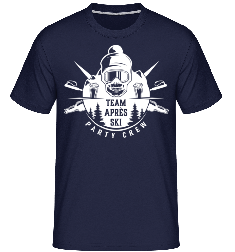 Aperçu: Team Après Ski -  T-Shirt Shirtinator homme - Bleu marine - Devant