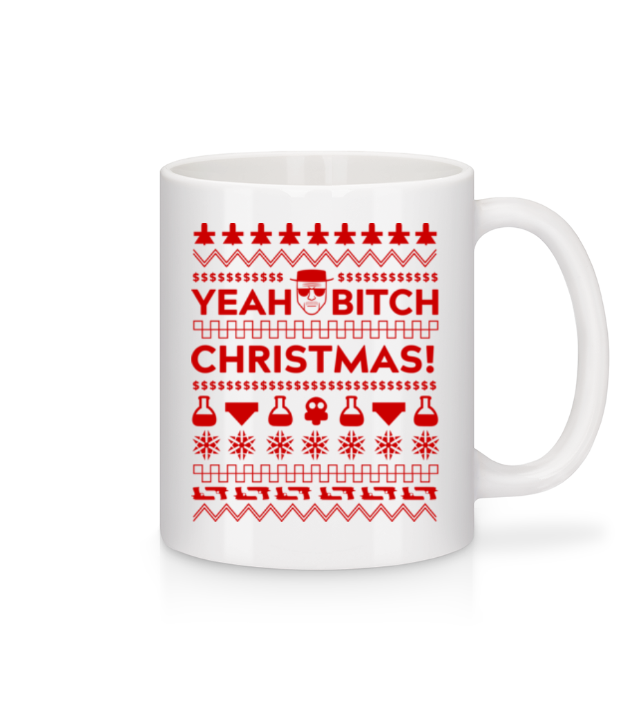Yeah Bitch Christmas · Mug en céramique blanc
