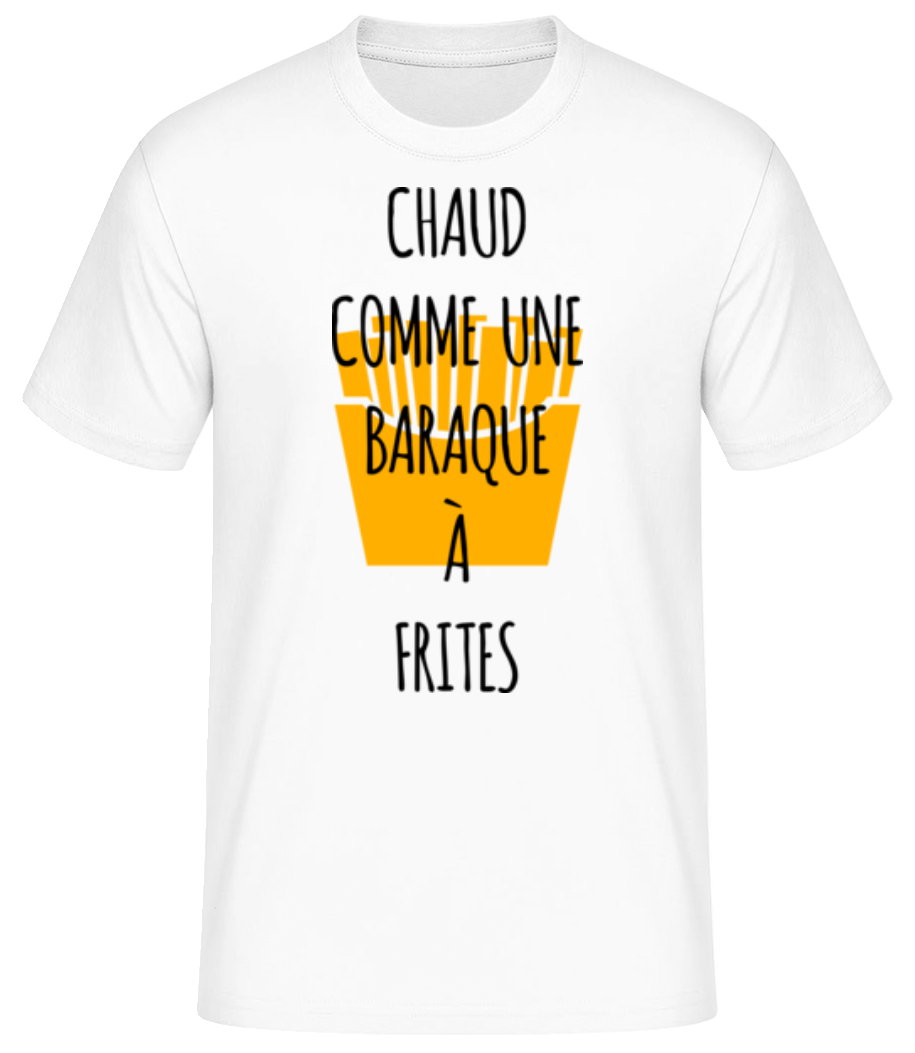 Aperçu: Comme Une Baraque À Frites - T-shirt standard Homme - Blanc - Devant