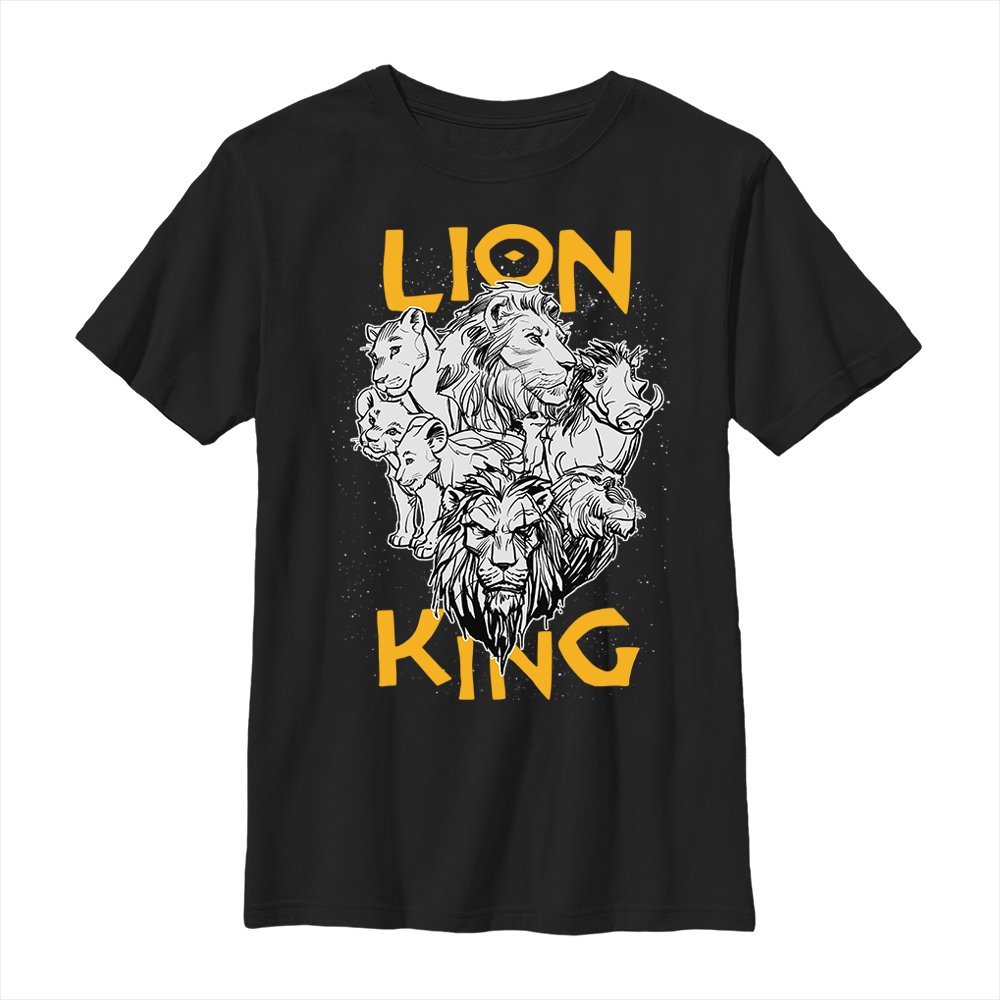 Disney - Le Roi lion - Photo de groupe Cast Photo - Enfant T-shirt