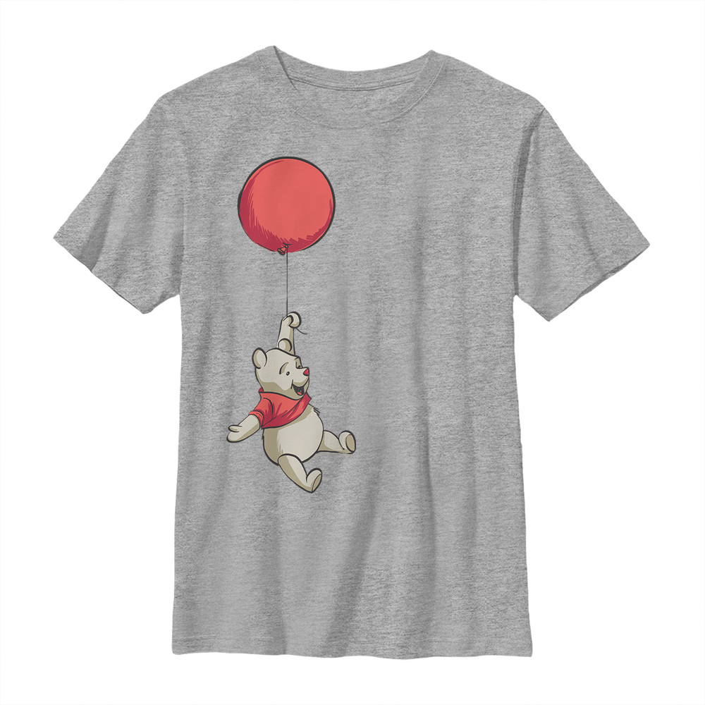 Disney - Winnie l'ourson - Medvídek Pú Balloon Winnie - Enfant T-shirt - Gris chiné - Devant