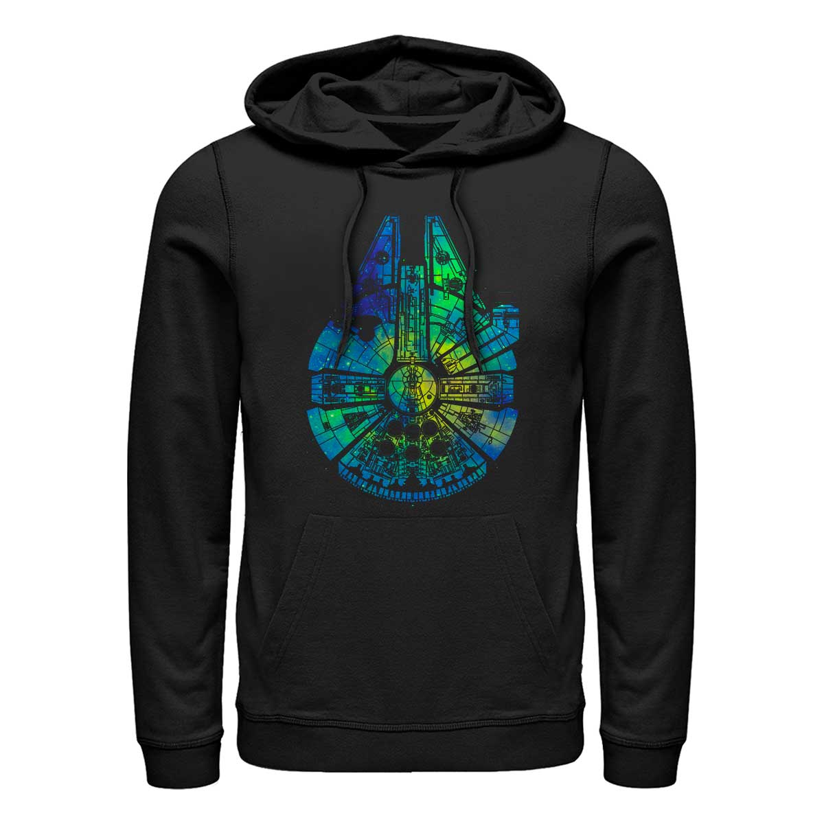 Aperçu: Star Wars - Millennium Falcon Touch The Sky - Unisex Sweat à capuche - Noir - Devant