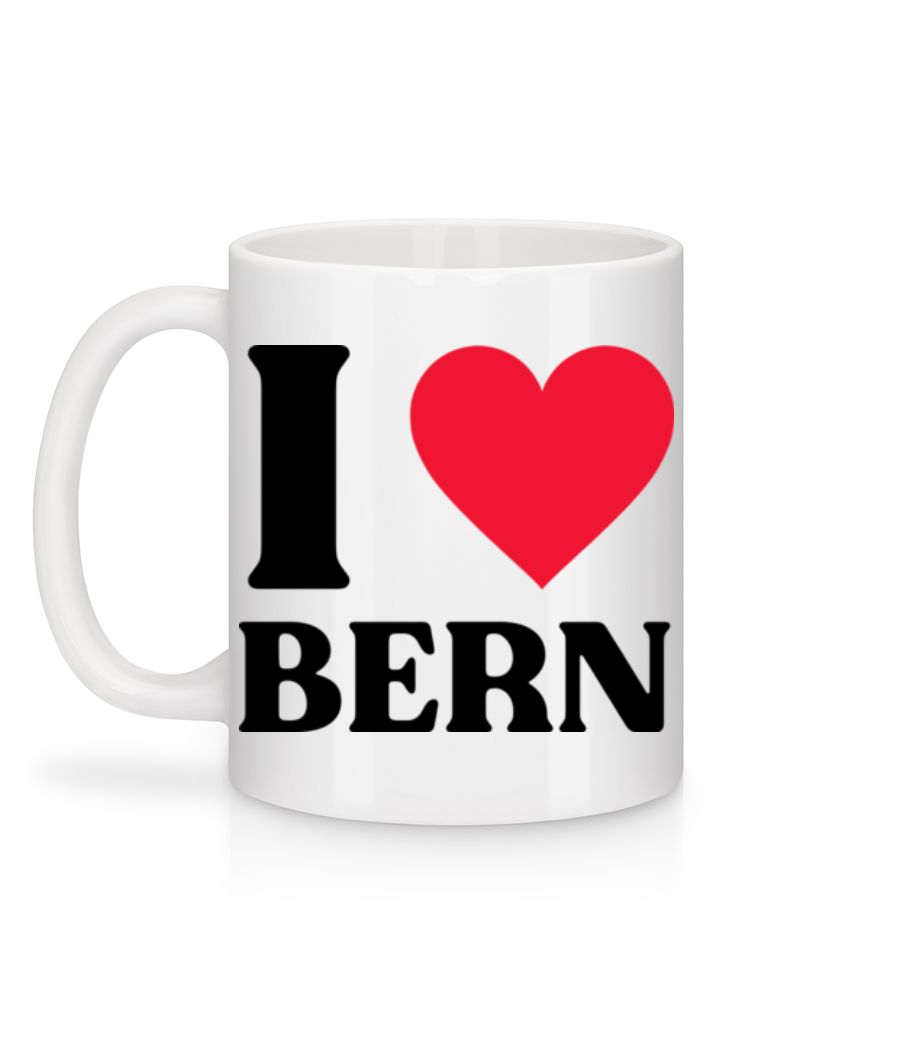 Aperçu: I Love Bern - Mug en céramique blanc - Blanc - Derrière