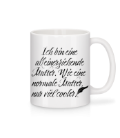 Alleinerziehende Mutter - Tasse - Weiß - Vorne