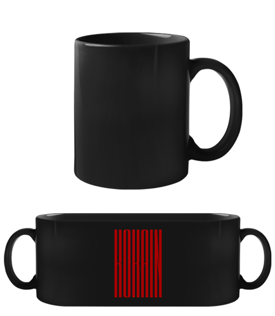 Vorschau: Kokain - Schwarze Tasse - Schwarz - Vorne