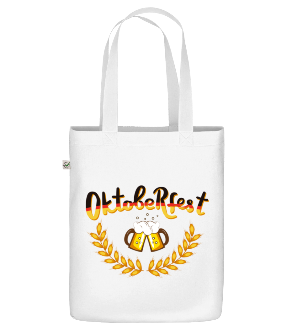 Aperçu: Deutschland Oktoberfest - Sac en toile bio - Blanc - Devant