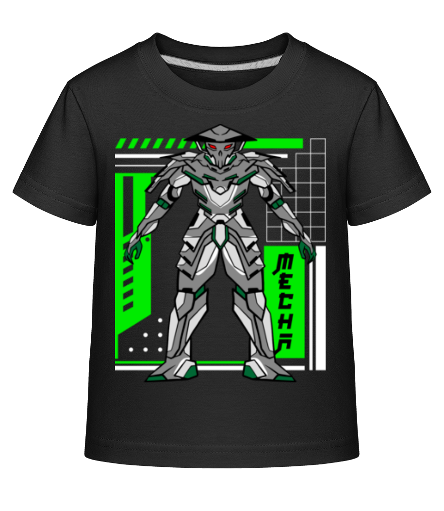 Aperçu: Samurai Mecha - T-shirt shirtinator Enfant - Noir - Devant