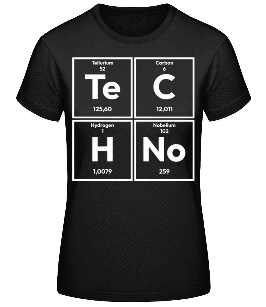 Techno Periodic Table · T-shirt standard Femme