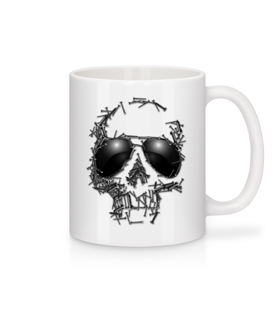 Lunettes De Soleil Crâne · Mug en céramique blanc