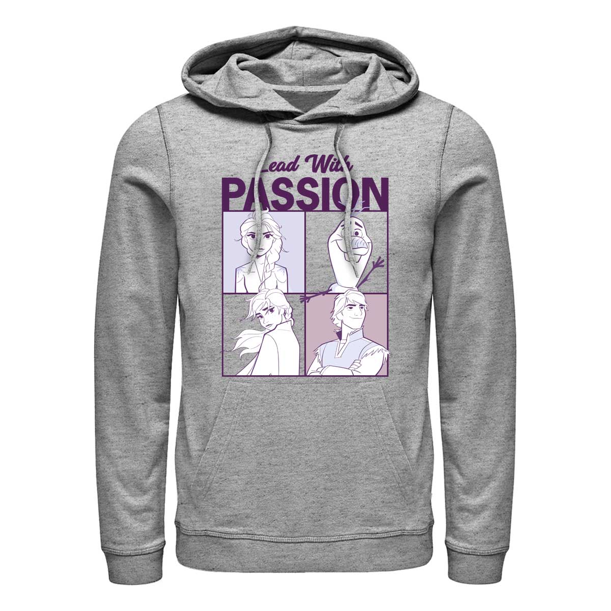 Disney - La Reine des neiges - Texte Lead With Passion - Unisex Sweat à capuche