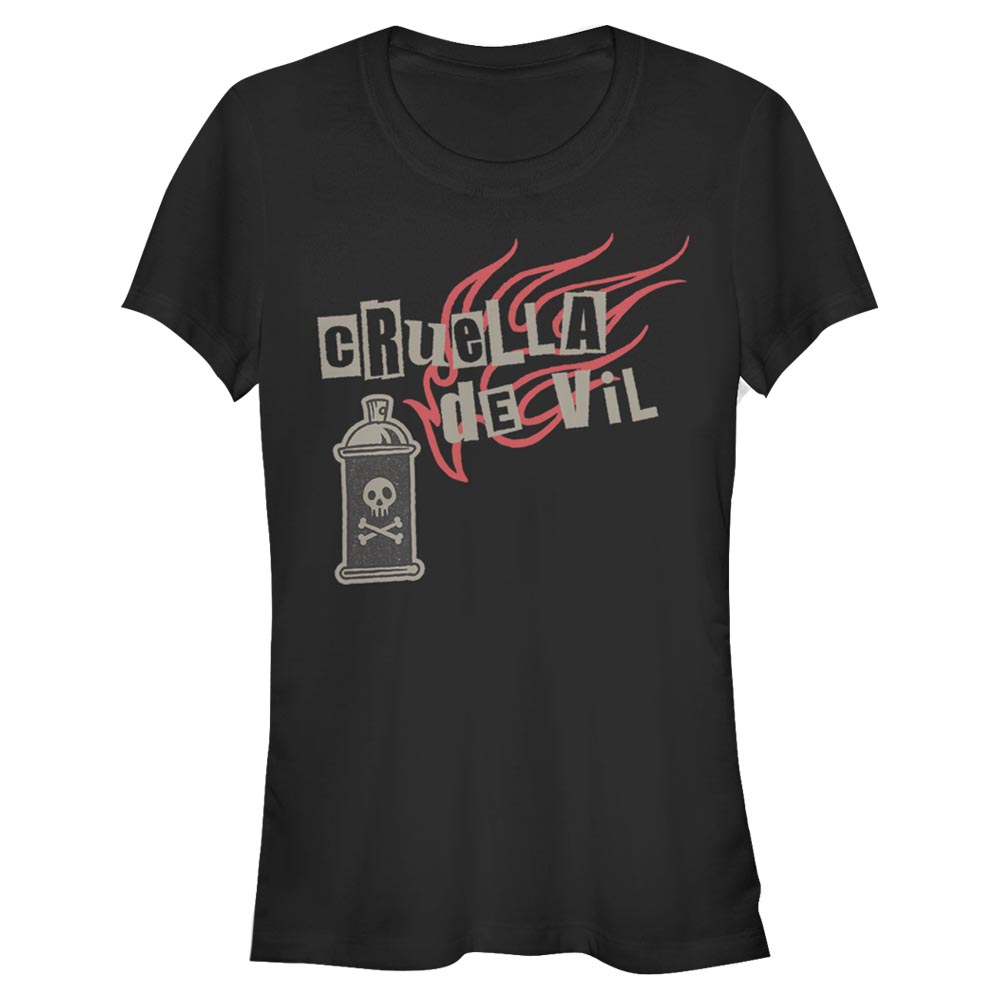 Disney Classics - Cruella - Logo Spray Fire - Femme T-shirt