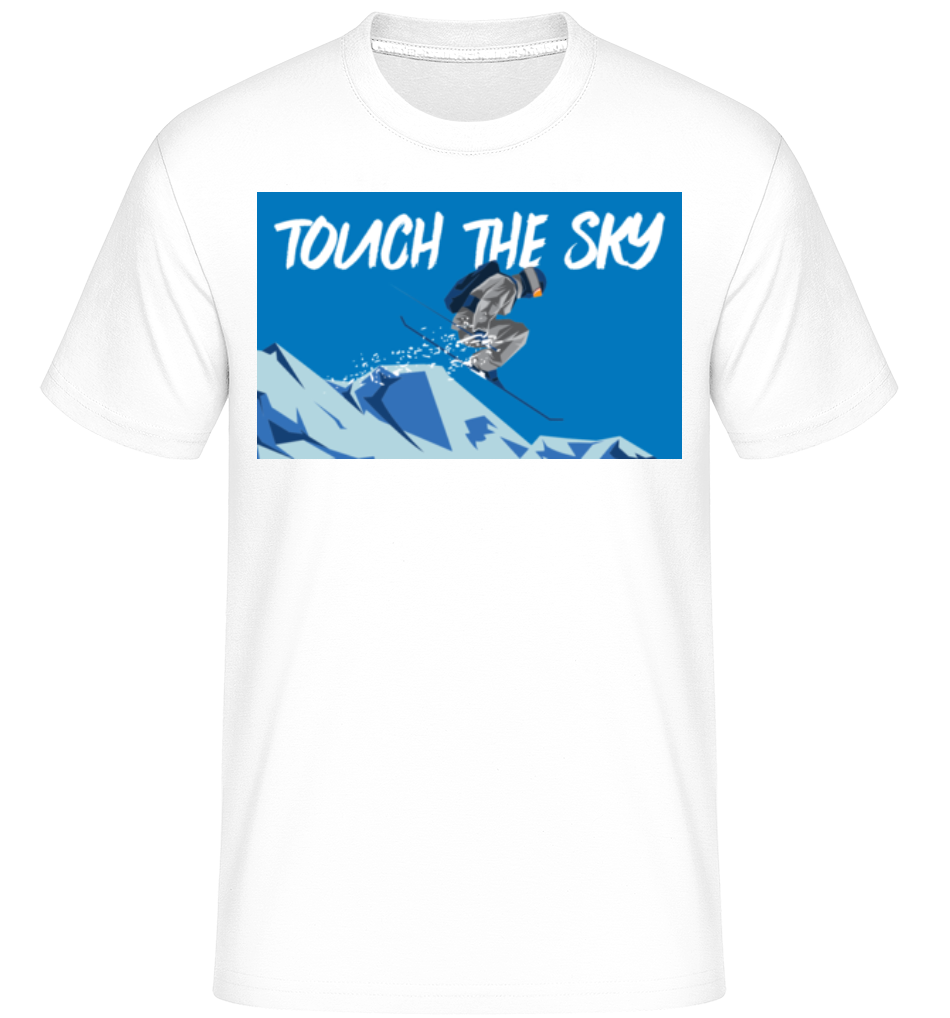Aperçu: Touch The Sky -  T-Shirt Shirtinator homme - Blanc - Devant