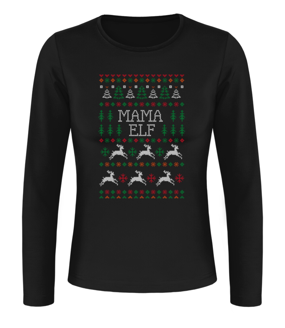Mama Elf · T-shirt à manches longues standard Femme