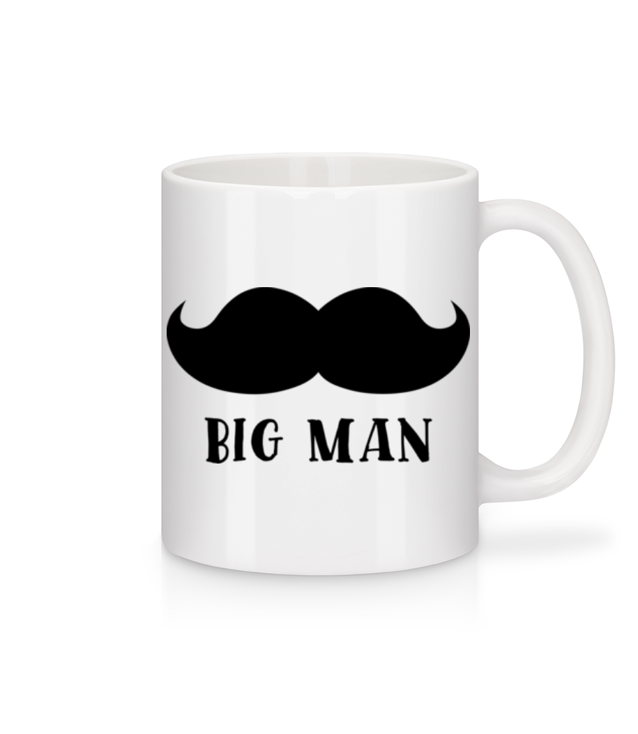 Big Man Mustache · Mug en céramique blanc