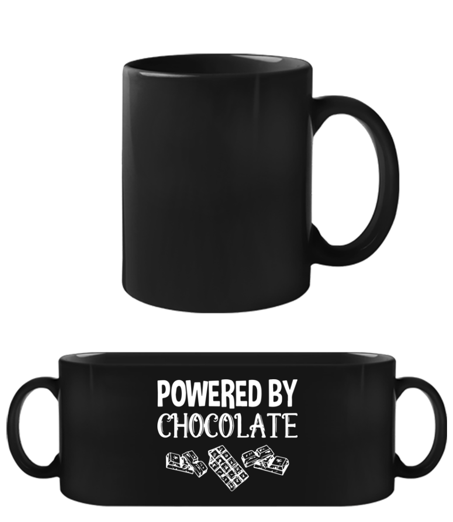 Powered by Chocolate · Tasse Noire