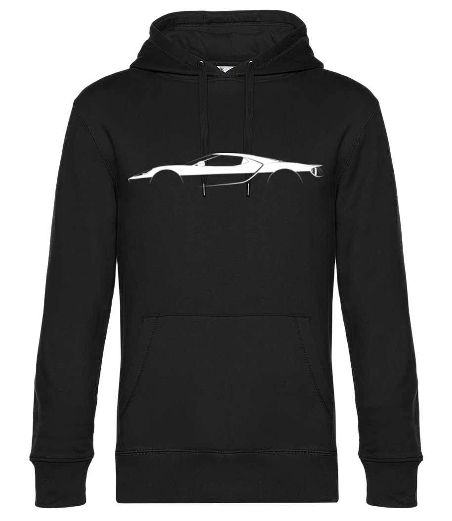 Aperçu: 'Ford GT (2017)' Silhouette - Sweat à capuche premium Unisexe - Noir - Devant