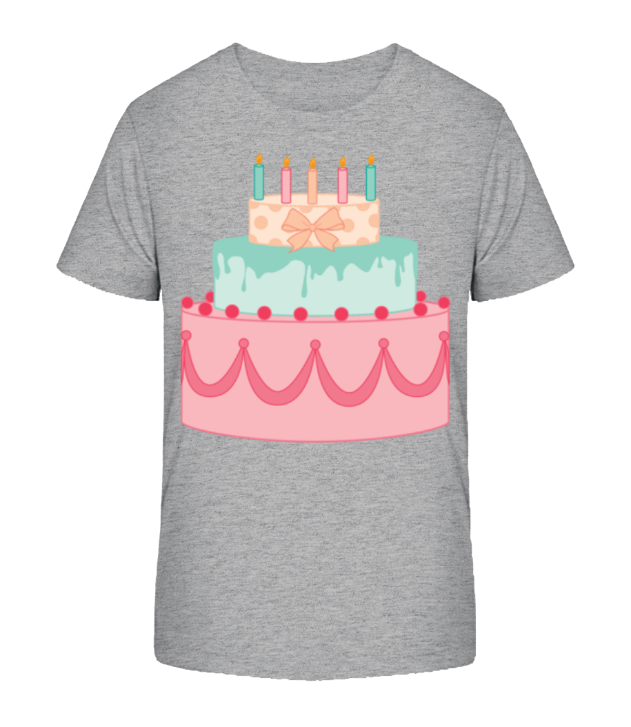 Aperçu: Cake Comic - T-shirt bio Enfant Stanley Stella 2.0 - Gris chiné - Devant