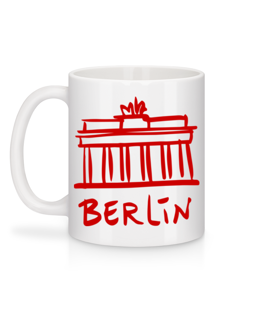 Signe De Berlin - Mug en céramique blanc - Blanc - Derrière