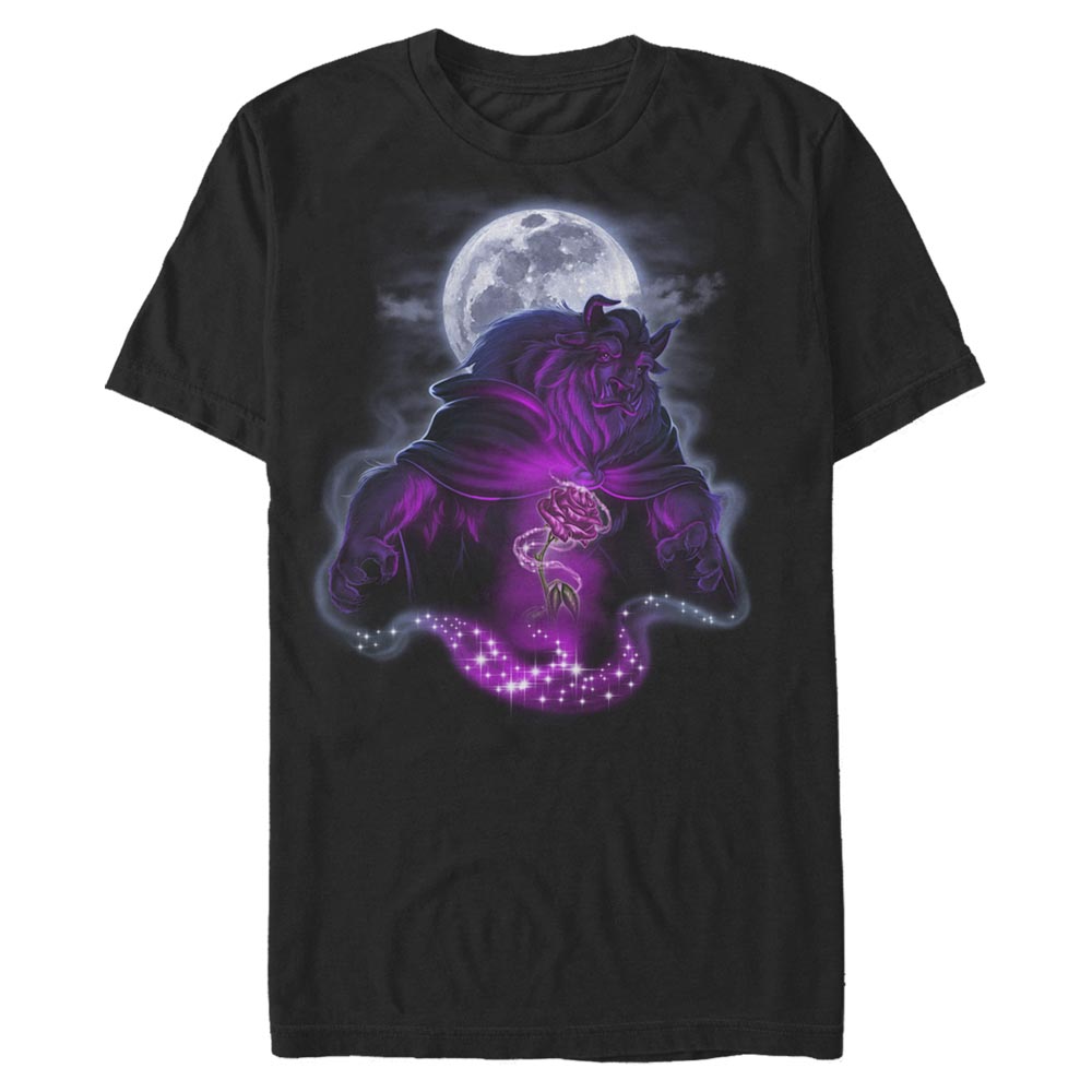 Aperçu: Disney - La Belle et la Bête - Zvíře - Homme T-shirt - Noir - Devant