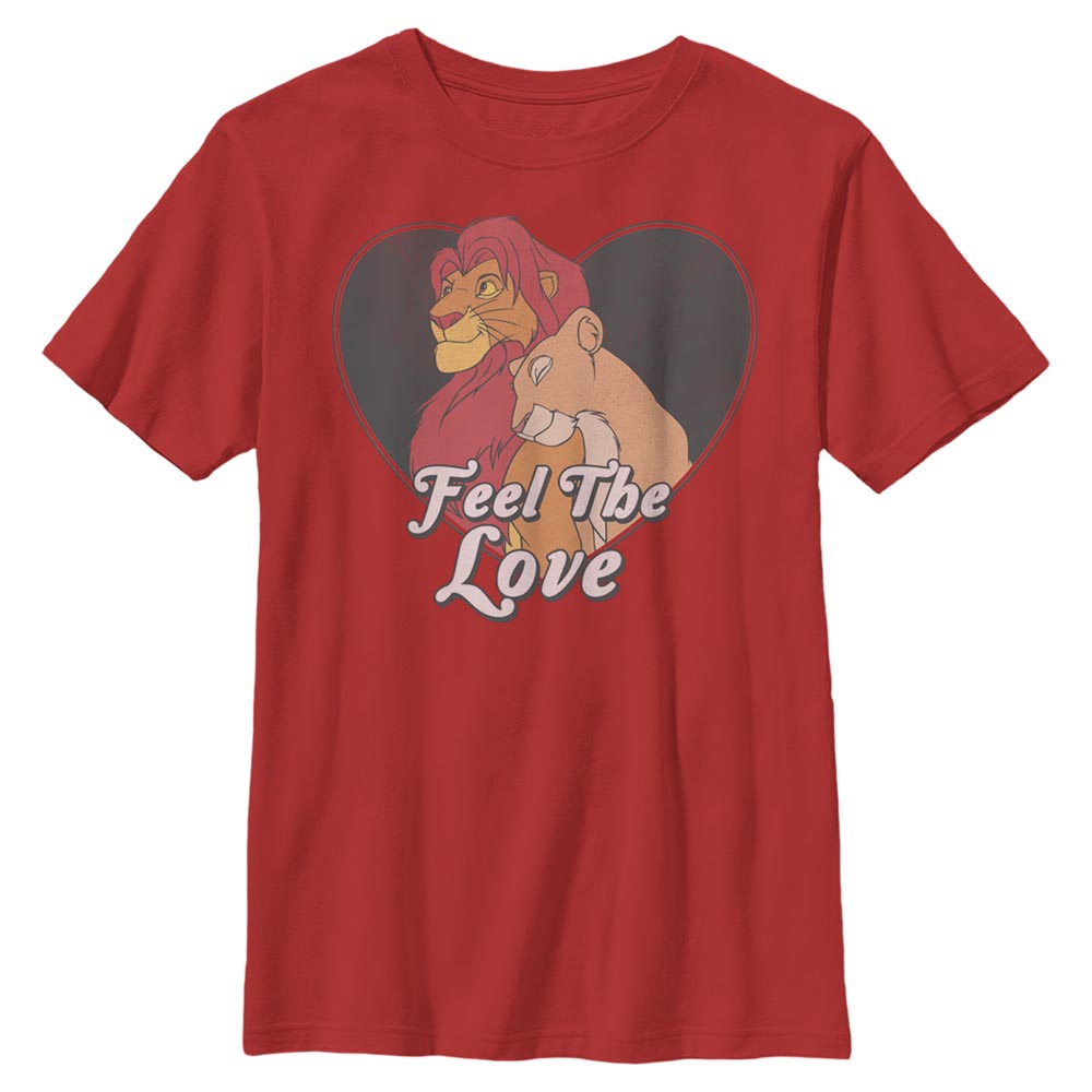 Disney Classics - Le Roi lion - Simba et Nala Feel The Love - Valentine's Day - Enfant T-shirt