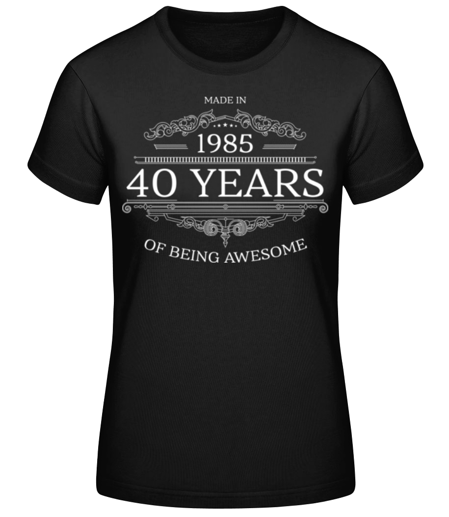 Aperçu: Made In 1985 - T-shirt standard Femme - Noir - Devant