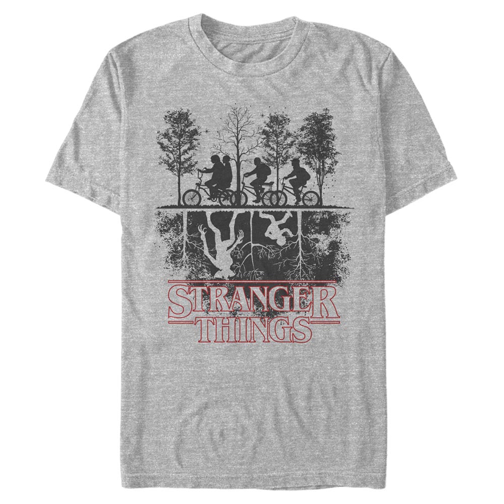Netflix - Stranger Things - Photo de groupe Upside down - Homme T-shirt