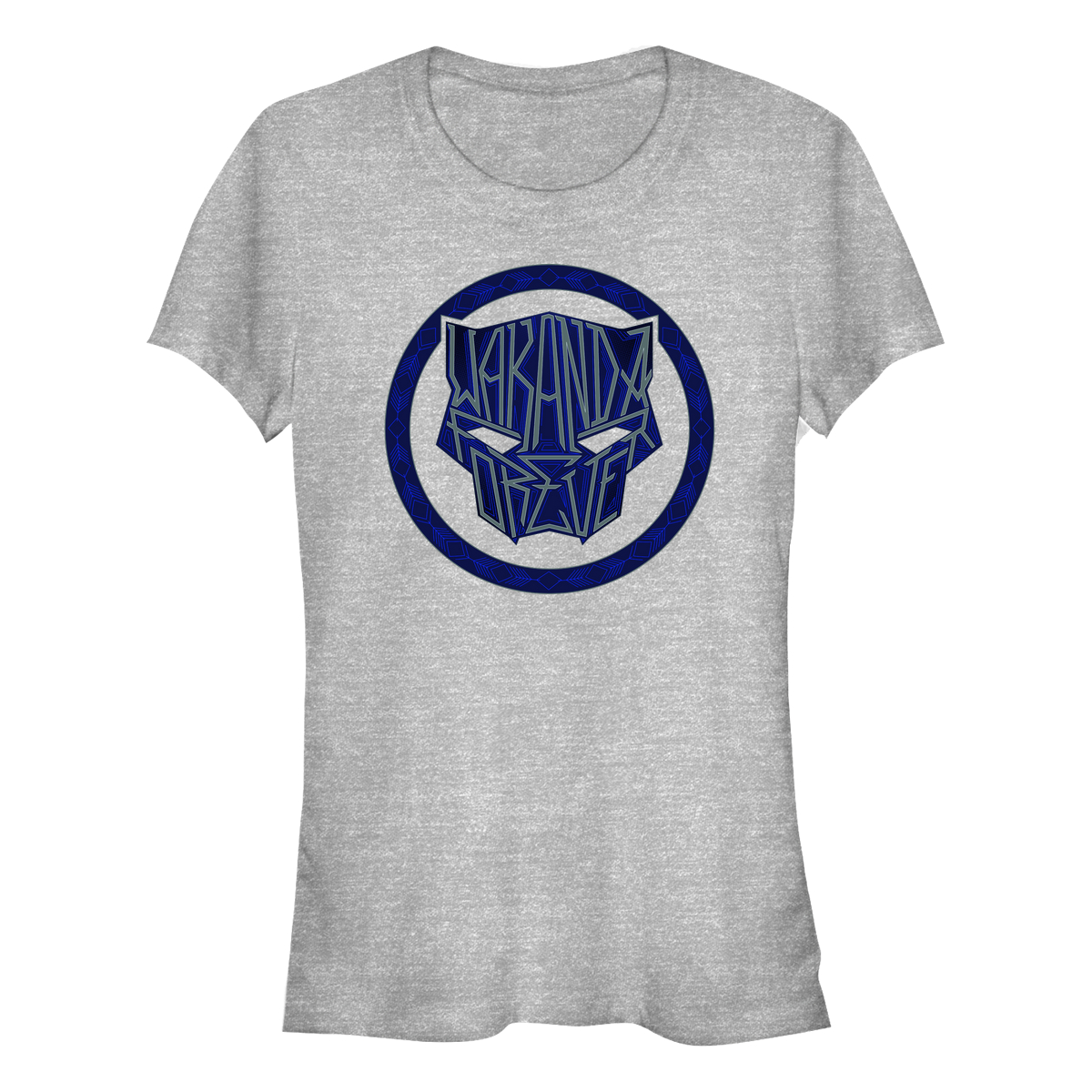 Marvel - Panthère noire Wakanda pour toujours - Logo Sigil Phrase - Femme T-shirt