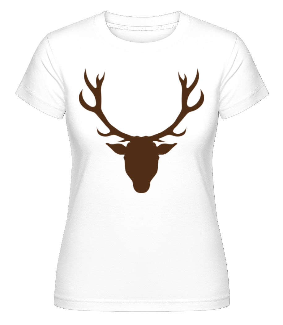 Cerf - Marron ·  T-shirt Shirtinator femme
