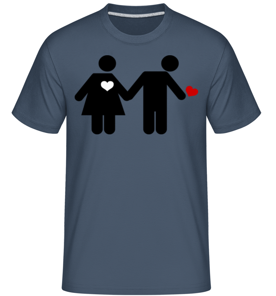 Femme Et Homme Et Cœur Logo ·  T-Shirt Shirtinator homme