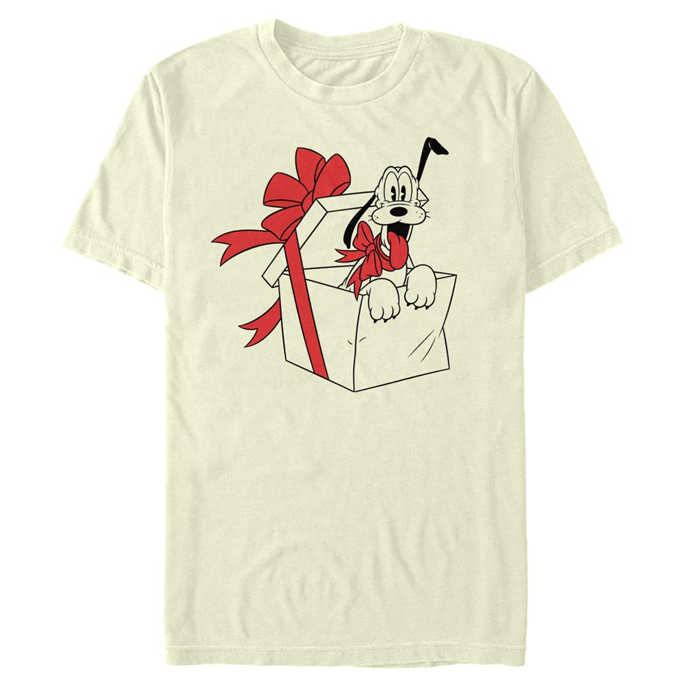 Disney Classics - Mickey Mouse - Pluto Present Fill - Christmas - Homme T-shirt