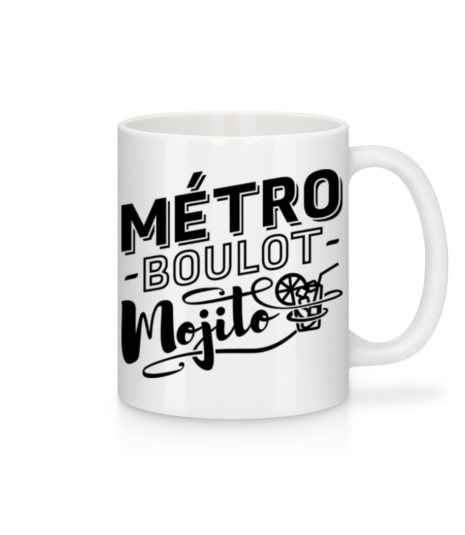 Métro Mojito · Mug en céramique blanc