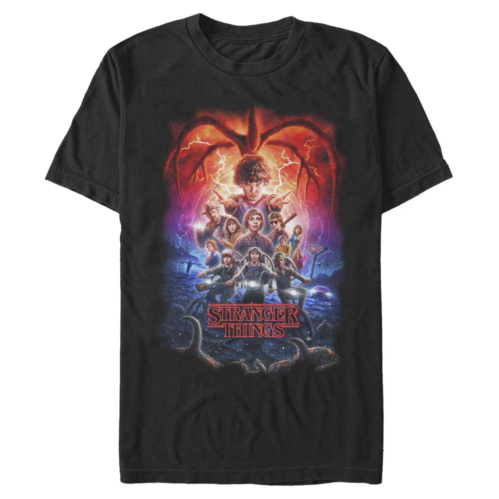 Netflix - Stranger Things - Photo de groupe Group Pumpkins Poster - Homme T-shirt