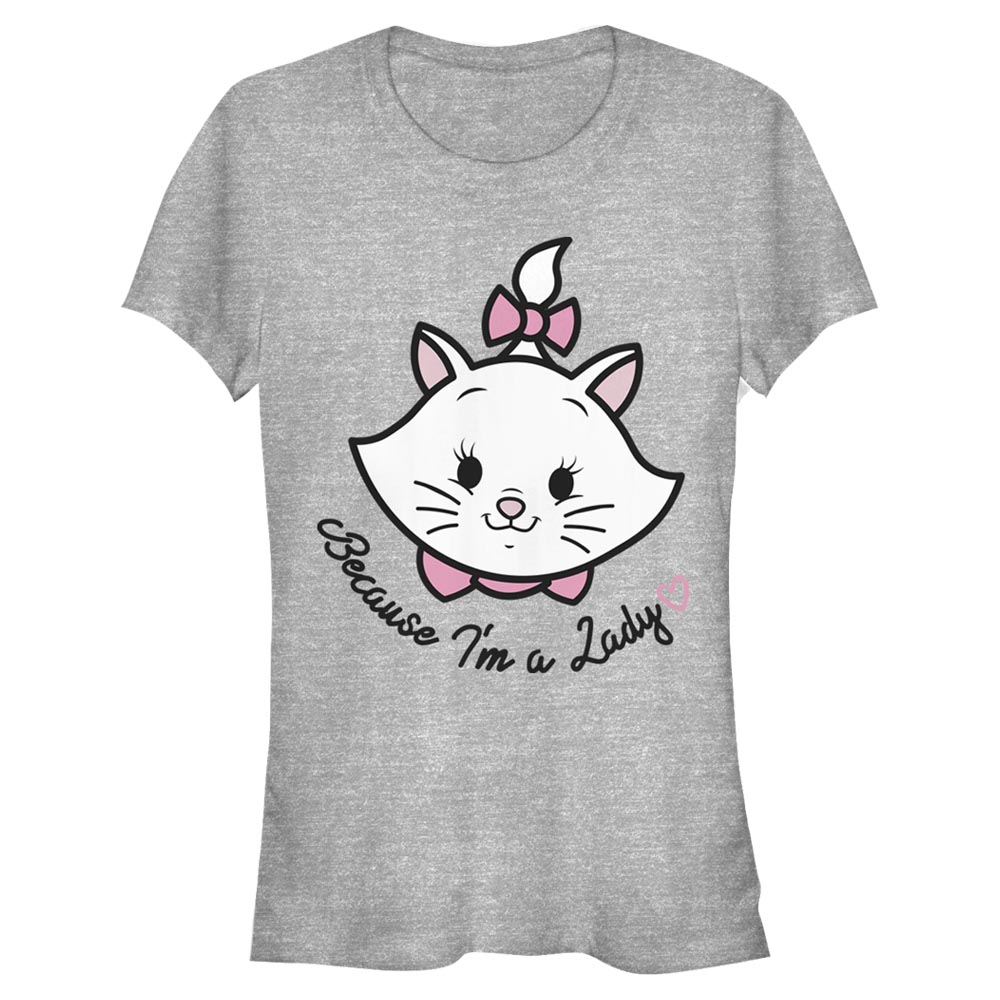 Disney Classics - Les Aristochats - Marie Lady Pocket - Femme T-shirt - Gris chiné - Devant