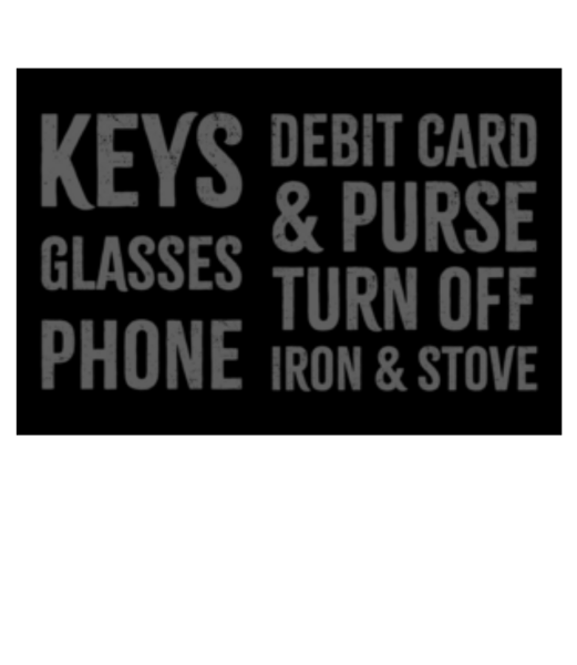 Key Glasses Phone Debit Card - Paillasson - Blanc - Devant