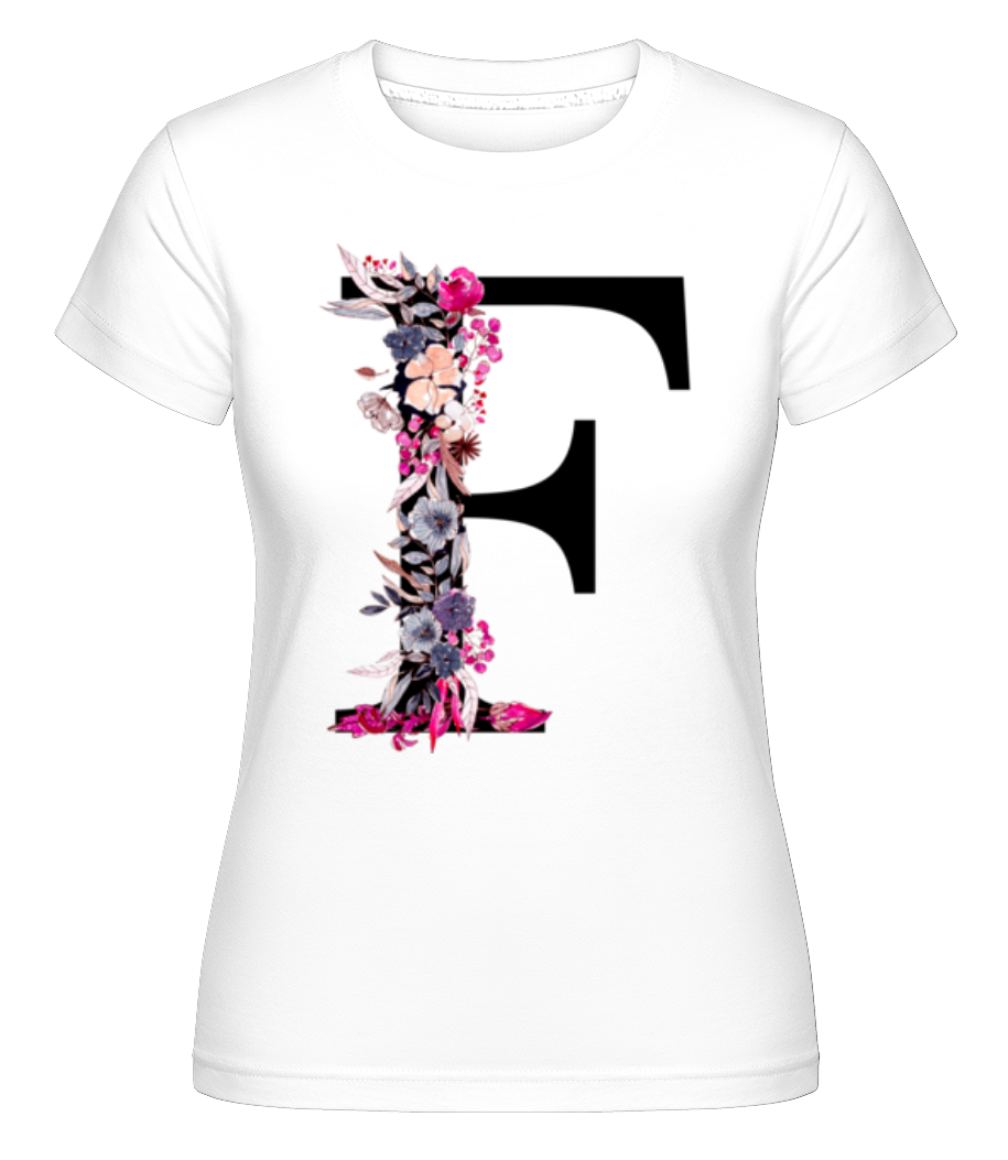Fleurs Initiale F ·  T-shirt Shirtinator femme