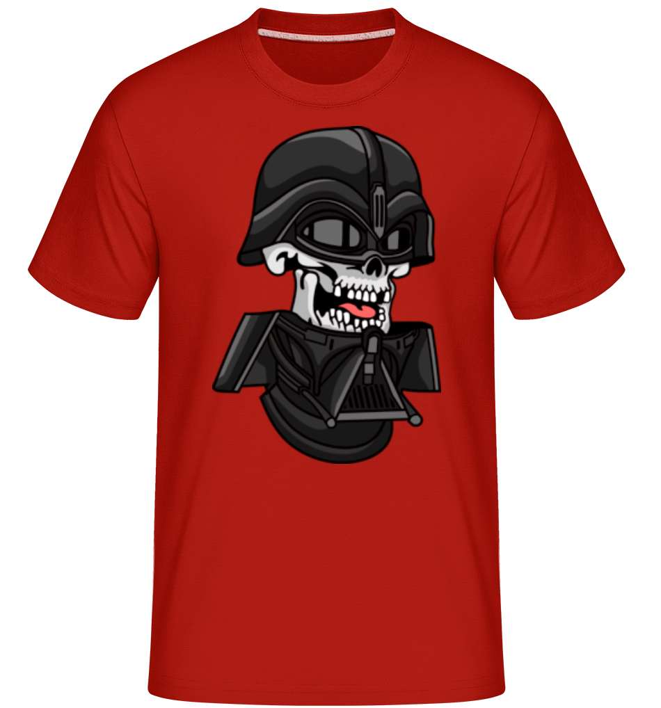 Darth Vader Skull -  T-Shirt Shirtinator homme - Rouge - Devant
