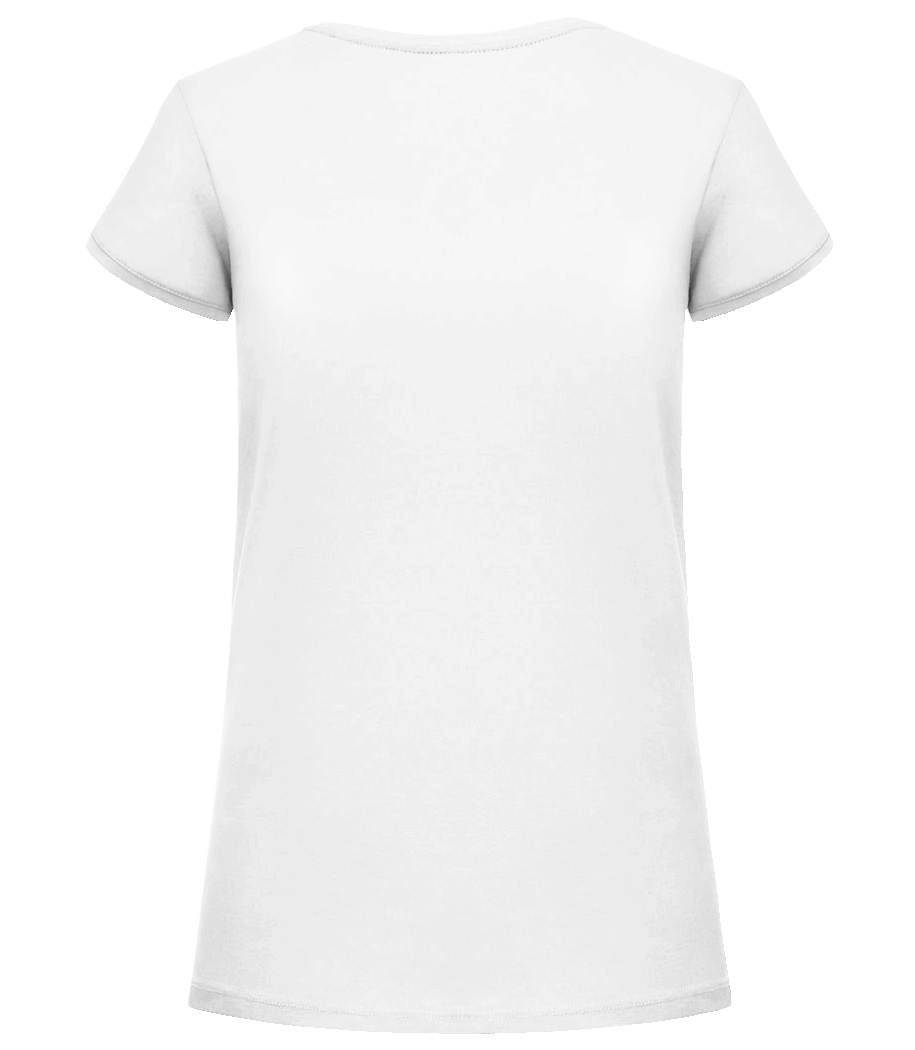 Aperçu: Meilleure Sœur Du Monde - T-shirt col en V Femme - Blanc - Derrière