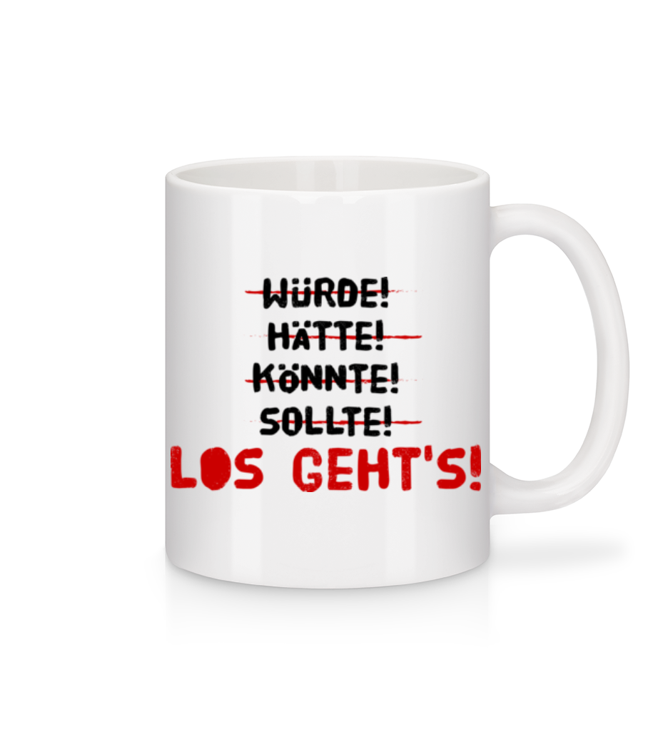 Vorschau: Los Geht's! - Tasse - Weiß - Vorne